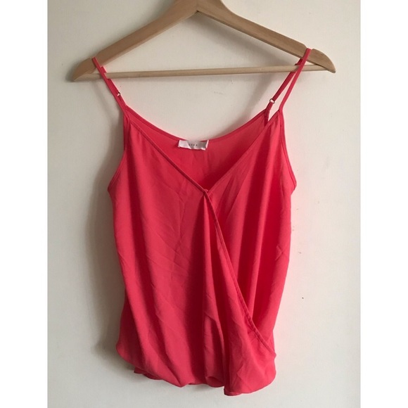 **LAST CHANCE** Light Coral Wrap Tank Top - Picture 1 of 3
